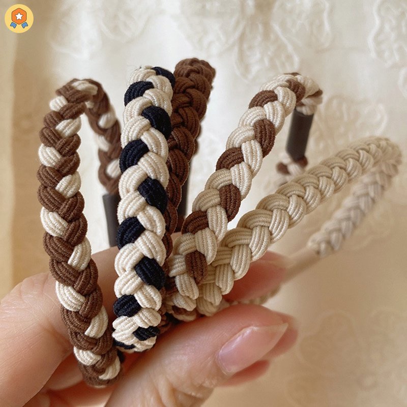 Dây Buộc Tóc Cao Su Co Giãn Màu Cà Phê Sữa Thời Trang Cho Nữ HYJP2