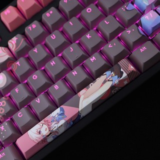March 7th Keycaps Cherry Profile Honkai Star Rail Anime PBT Dye Sub Cơ Keycap