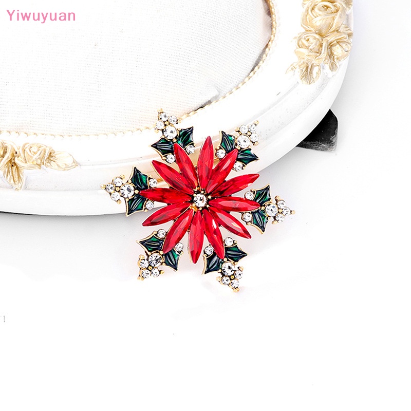 Ghim Cài Áo Hình Bông Tuyết Đính Đá Nhân Tạo Thời Trang Dành Cho Nữ