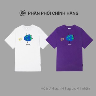 Áo thun levents earth tee white/purple hàng chính hãng