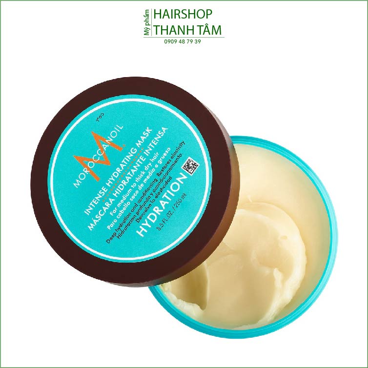 Dầu hấp ủ tóc dưỡng ẫm cho tóc khô Moroccanoil Intense Hydrating Mask (vành đen) 250ml - chính hãng