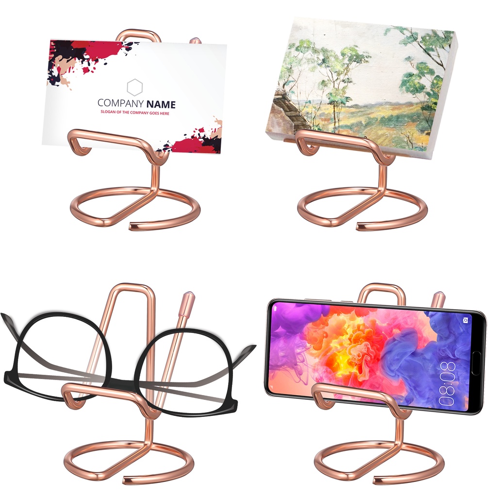 Set 2 Giá Đỡ Điện Thoại Bằng Kim Loại Để Bàn Tiện Lợi