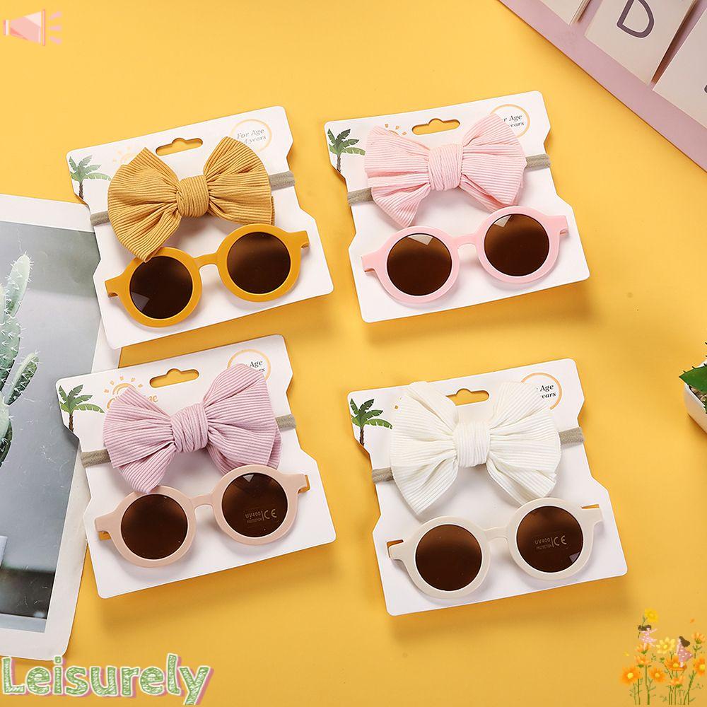 Bộ 2 Kẹp Tóc Đính Nơ Màu Sắc Tinh Khiết Phong Cách Bohemia Cho Bé