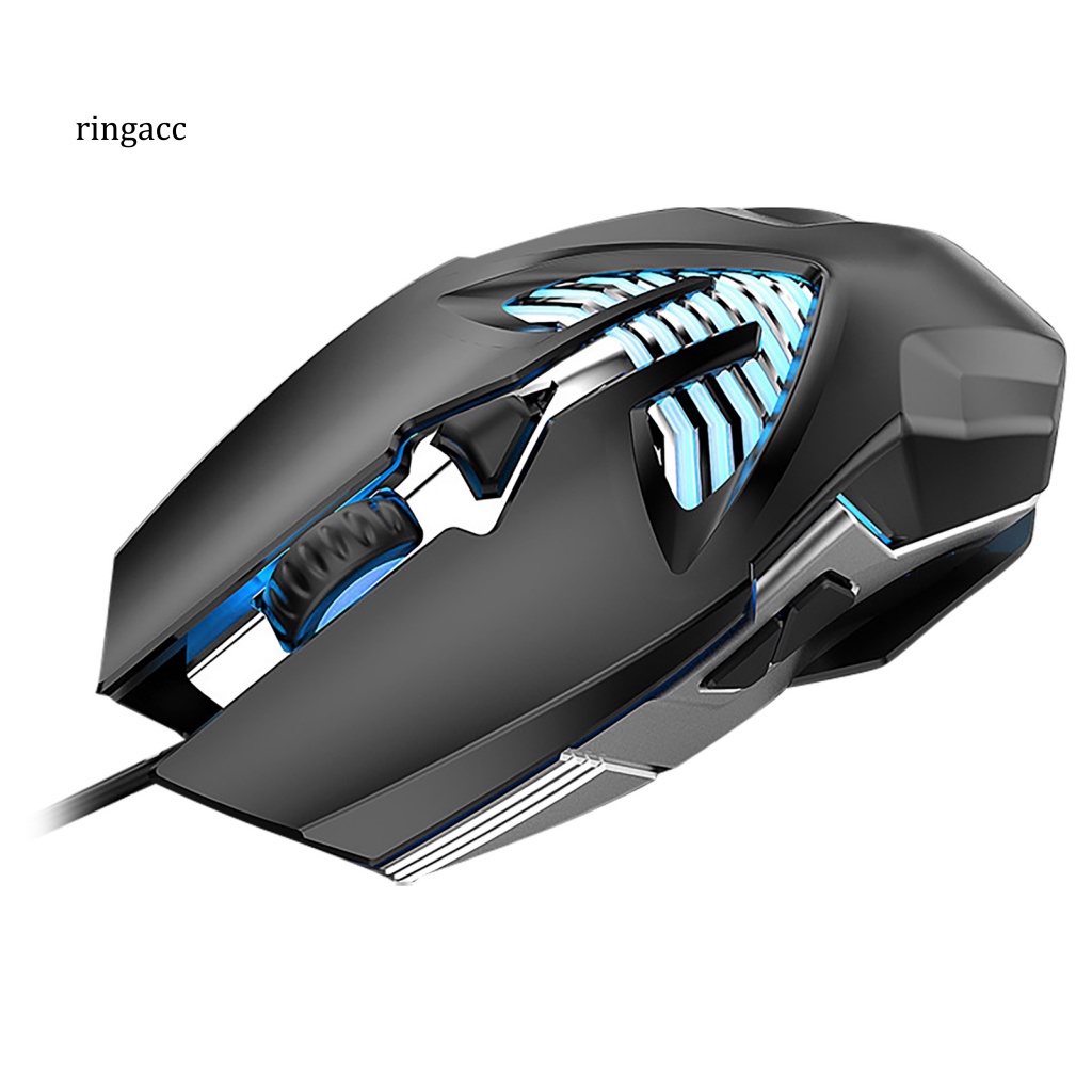 Chuột Chơi Game RGA Q1 Có Dây Chống Sốc RGB 3600DPI USB Esports Chất Lượng Cao