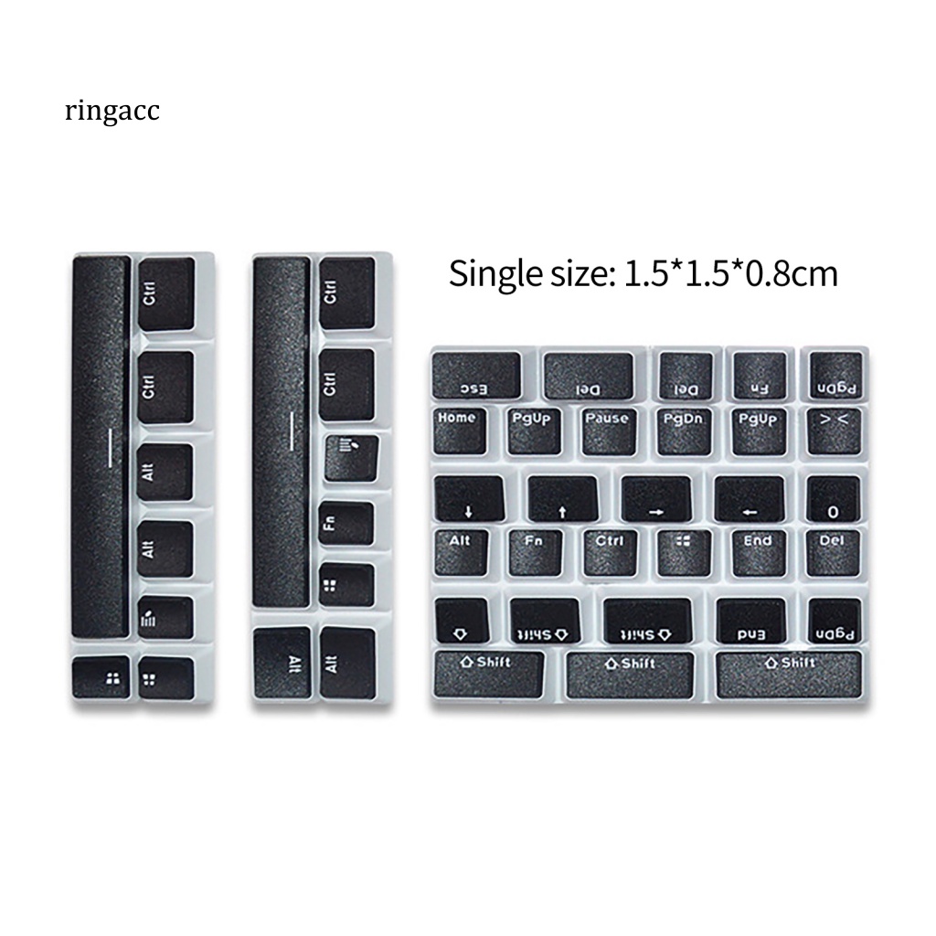 Bàn Phím Cơ 46 Phím FOS Trong Suốt Thoải Mái Chống Mài Mòn Hai Màu Tiện Dụng Cho Văn Phòng