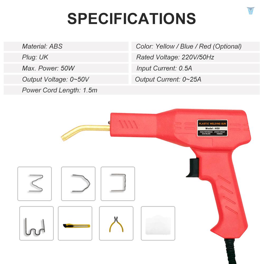 Máy Hàn Nhựa 50W 220V Phích Cắm UK Chuyên Dụng Sửa Chữa Xe Hơi