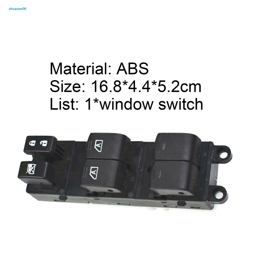 Công Tắc Cửa Sổ Phía Trước Trái Bằng ABS Thoải Mái 25401-ZL10A Cho Nissan-Pathfinder