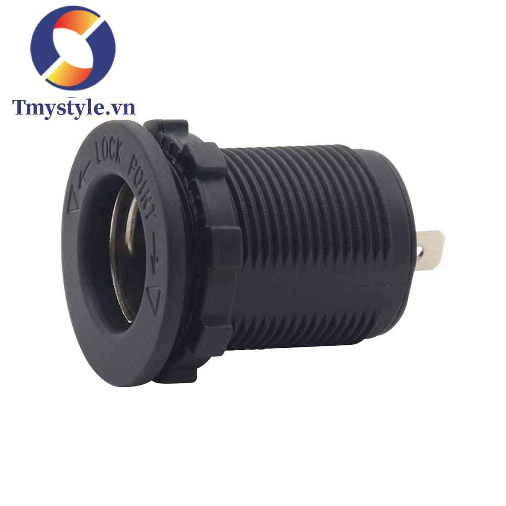 Ổ Cắm Sạc USB 3.1 amp Chống Thấm Nước Màu Đen Cho Xe Máy