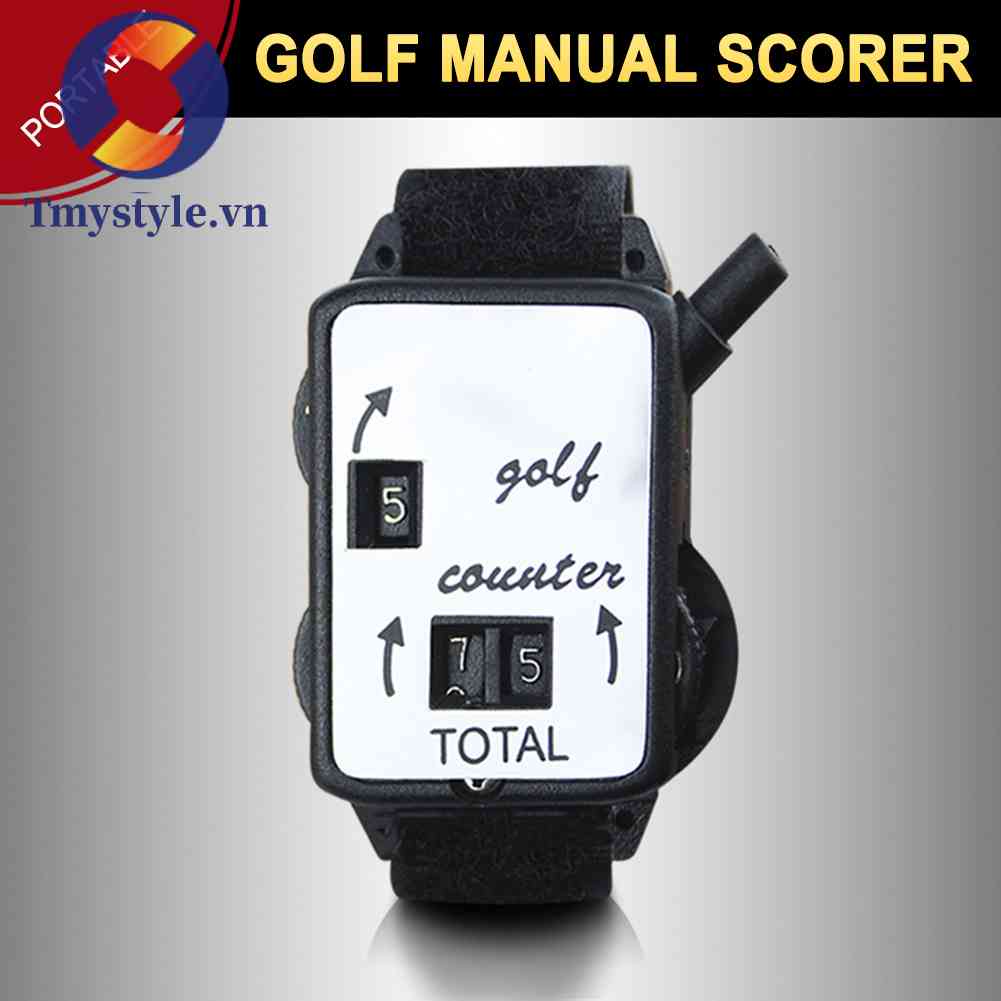 Máy Đếm Điểm Chơi Golf Kèm Dây Đeo Cổ Tay Tiện Dụng