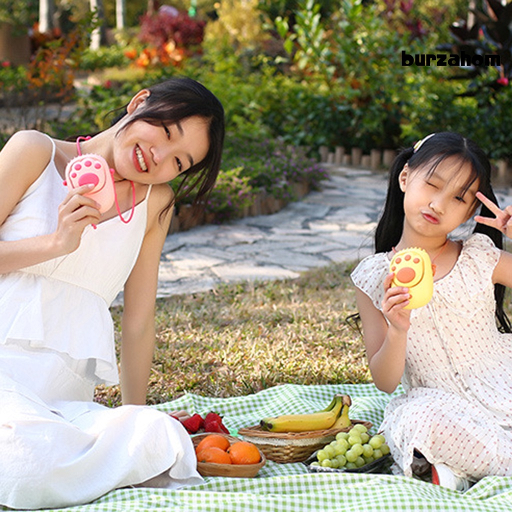 Quạt Làm Mát Cầm Tay Họa Tiết Hoạt Hình Có Thể Sạc Lại Bằng Cổng USB