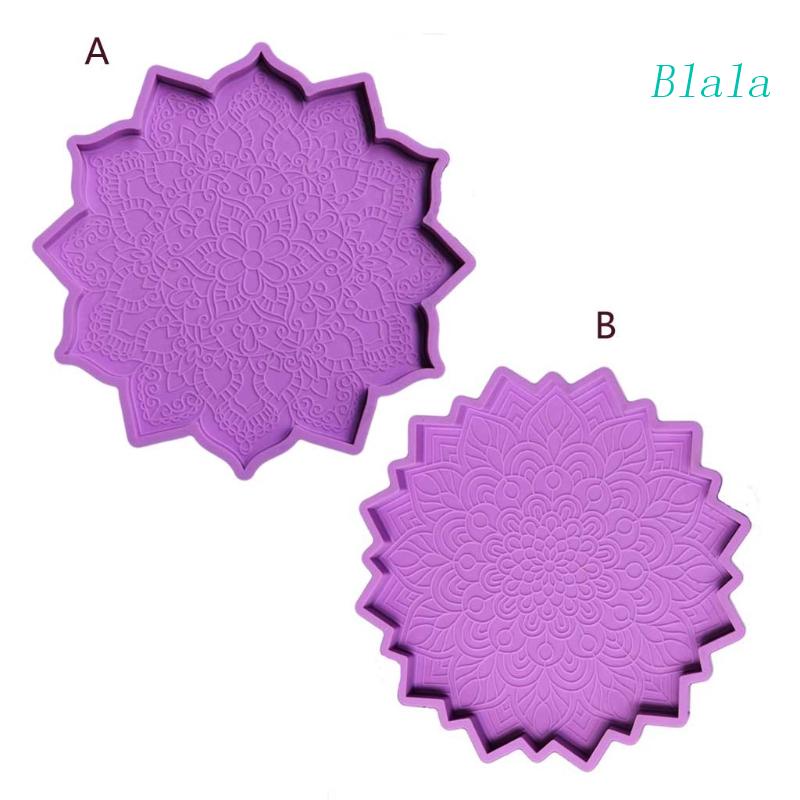 1 Khuôn Silicon Làm Hoa Văn Mandala Resin