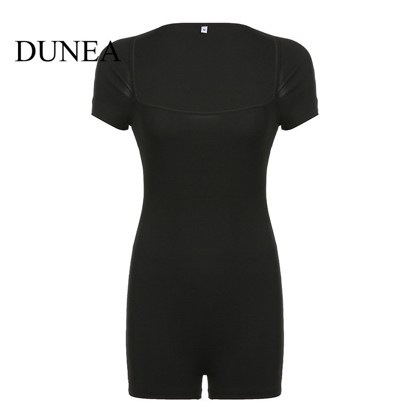 DUNEA Jumpsuit Cổ Vuông Hở Lưng Màu Sắc Trơn Quyến Rũ Cho Nữ | BigBuy360 - bigbuy360.vn