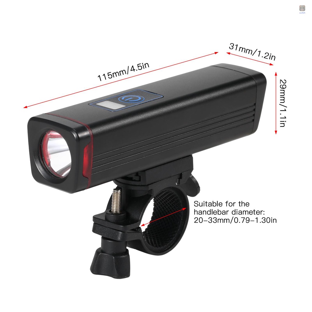 Ultra Đèn Pha LED IPX6 Siêu Sáng An Toàn Chống Thấm Nước Có Thể Sạc Lại Cho Xe Đạp Leo Núi