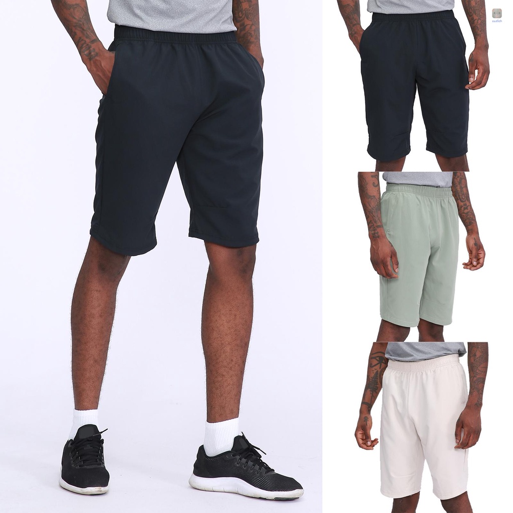 Quần Short Thể Thao Lưng Thun Phối Túi Bên Hông Nhanh Khô Thời Trang Cho Nam