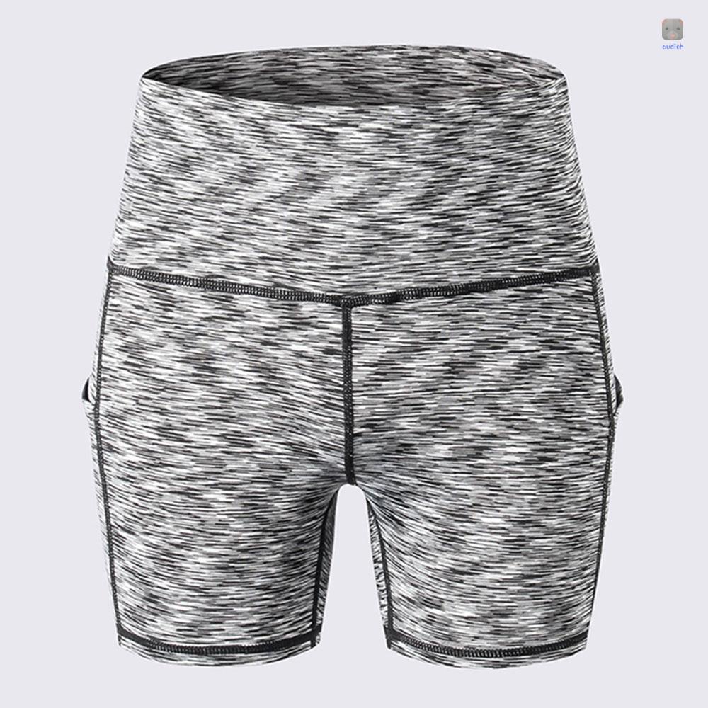 Quần Short Thể Thao Lưng Cao Có Túi Thời Trang Cho Nữ