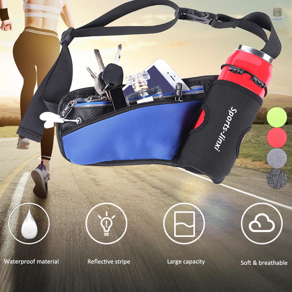 Túi Thể Thao Đeo Hông Cỡ Lớn Chống Thấm Nước Có Khóa Kéo Phản Quang Tùy Chỉnh Tiện Dụng Cho Nam Và Nữ