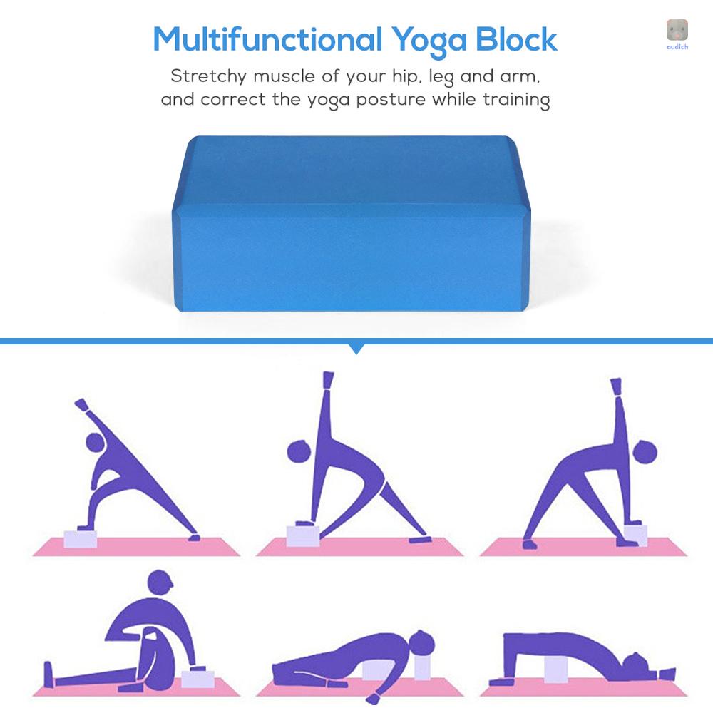 Set 1 / 2 Khối Nhựa EVA Chống Trượt Hỗ Trợ Tập Yoga / Pilates / Ngồi Thiền