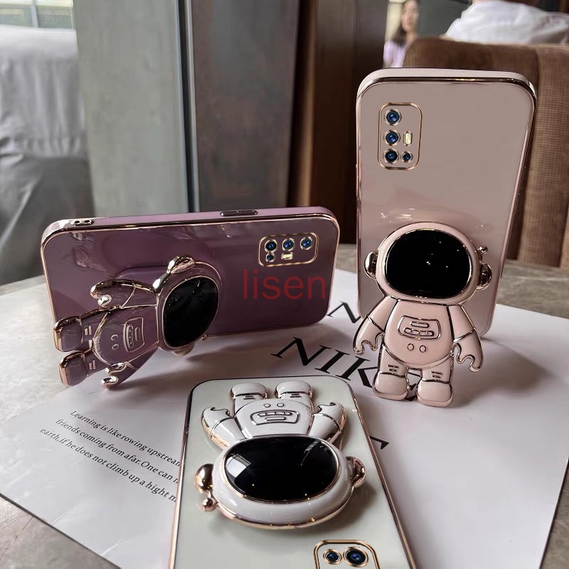 Ốp lưng Vivo V19 Neo Ốp Điện Thoại Có Giá Đỡ Hình Phi Hành Gia Cho Vivo V27 5G / V27E / V15 / V19 / V20 SE / V25 / V25E / V23 5G yhy