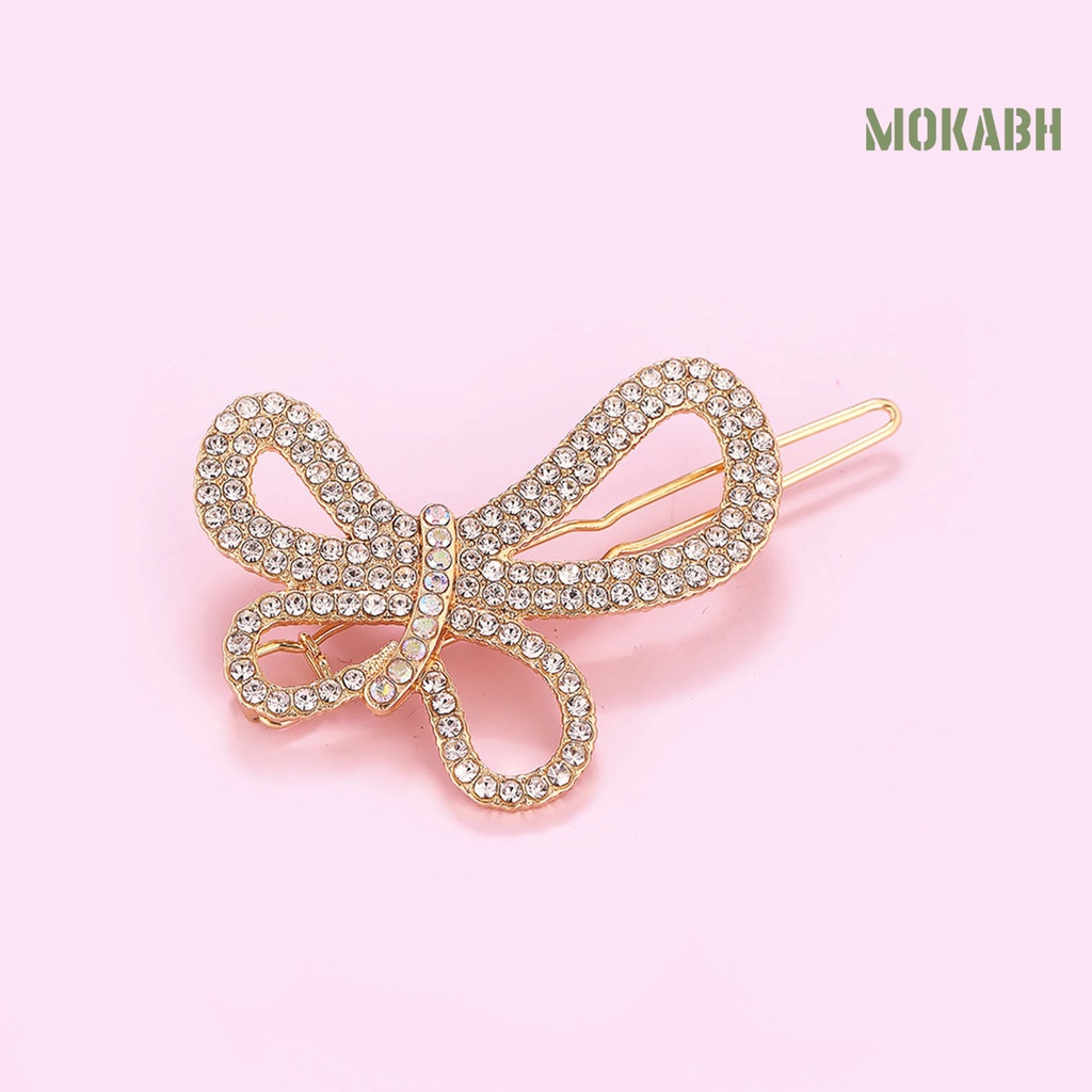 Kẹp Tóc Chống Trượt Đính Đá Lấp Lánh Tinh Tế