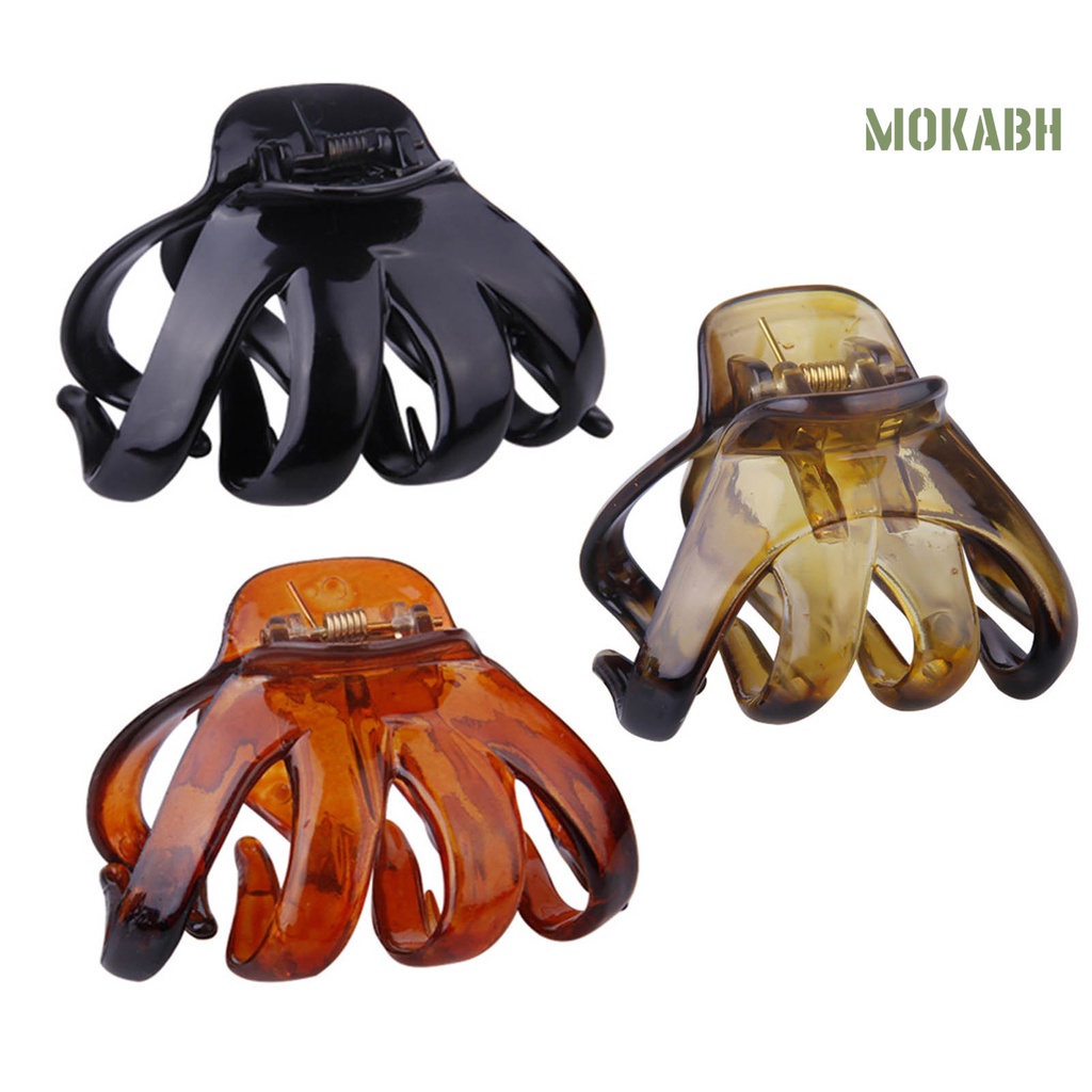 Bộ 4 Kẹp Tóc Màu Trơn Chống Rơi Phong Cách Hàn Quốc Cho Nữ