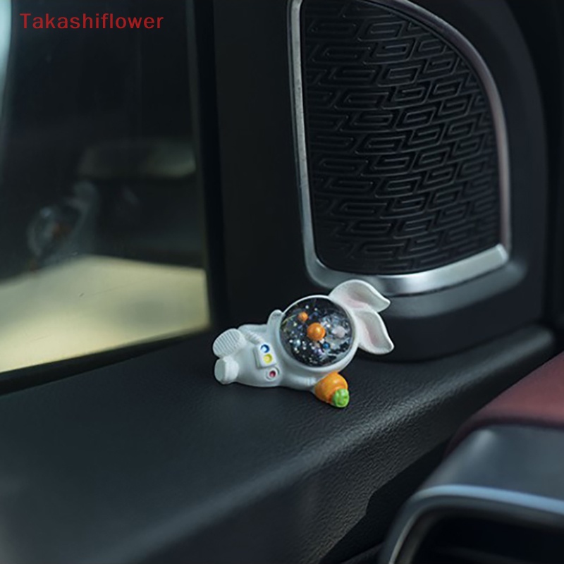 Mô Hình Chú Thỏ Phi Hành Gia Bằng Nhựa Resin Dễ Thương Để Bàn Trang Trí