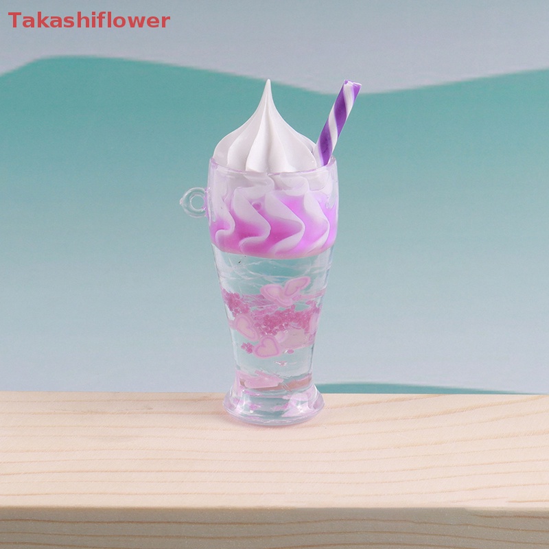 (Takashiflower) Đồ trang trí Lọ Kem Dạ Quang Mini Bằng Nhựa Resin Trang Trí Tiểu Cảnh