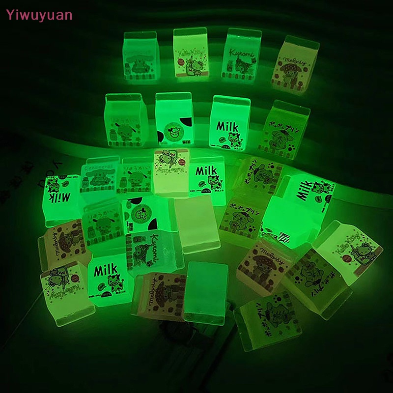 2 Hộp Sữa Trang Trí Phát Quang Cho Ngôi Nhà Búp Bê Mới