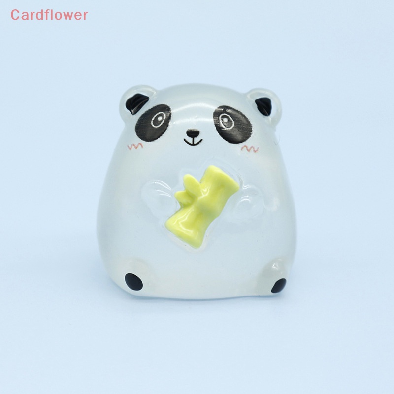 2 Kẹp Tóc Hình Gấu Trúc Bằng Nhựa Phát Quang DIY Mới