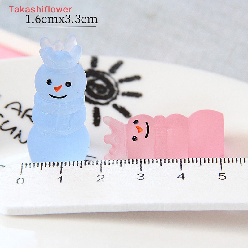 Bộ 5 Kẹp Tóc Nhựa Phát Quang Hình Người Tuyết Xinh Xắn