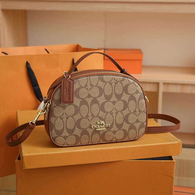 COACH7656 Chest Crossbody  Camera Bag Sling Bag Women Classic Retro popular