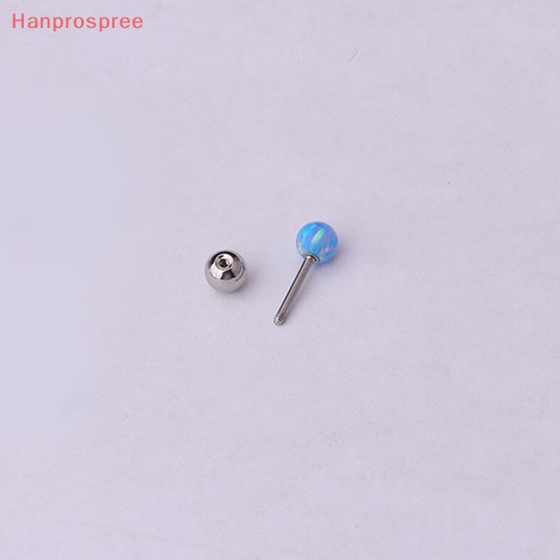 1 Khuyên Tai Dạng Xoắn Ốc Đính Đá Opal Nhiều Màu Sắc Cho Nữ
