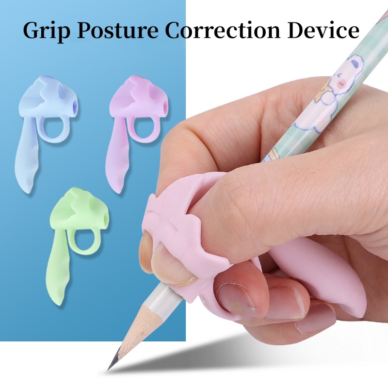 Giá Đỡ Bút Bằng Silicon 4 Màu Tùy Chọn Thời Trang Giúp Chỉnh Sửa Tư Thế Cầm Tay Cho Học Sinh