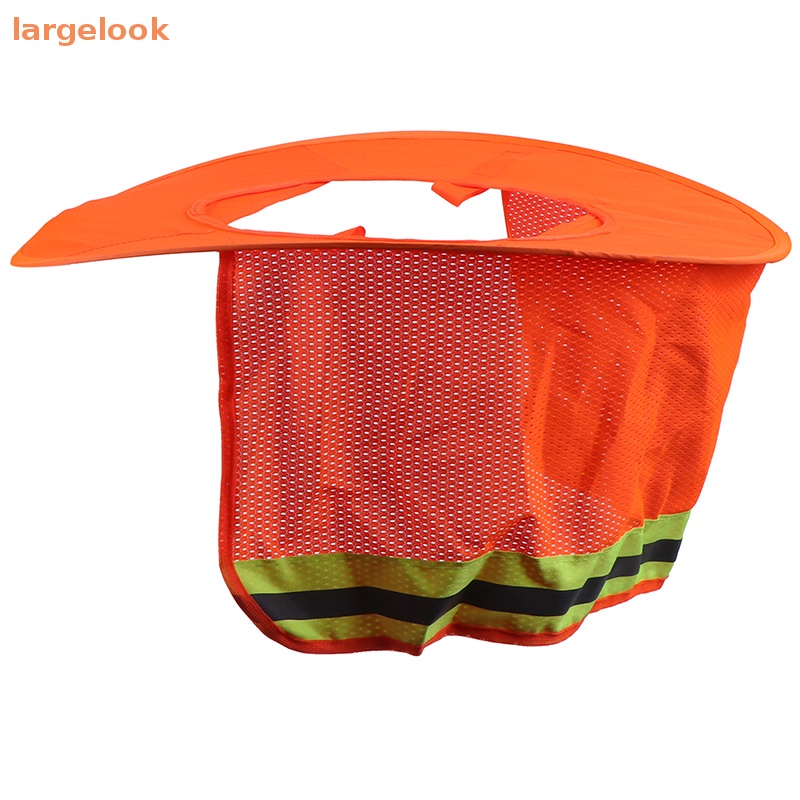 [Biglook] Mũ Cứng Chống Nắng Có Tấm Chắn Bảo Vệ Cổ Kẻ Sọc Phản Quang