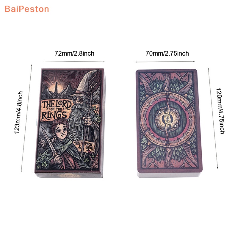 Bộ Bài Tarot Phim Chúa Tể Những Chiếc Nhẫn 12 * 7cm