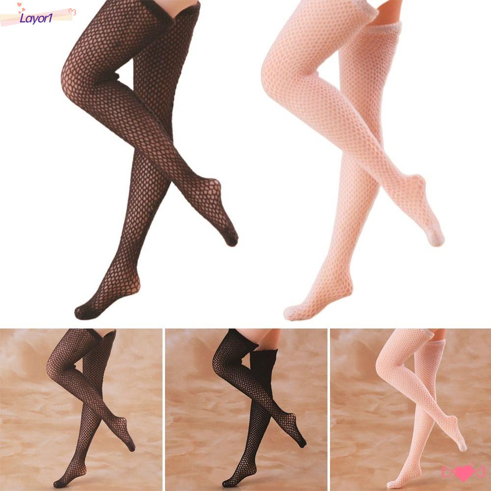 1 Đôi Tất Lưới 3D Chất Lượng Cao Cho Búp Bê Barbie