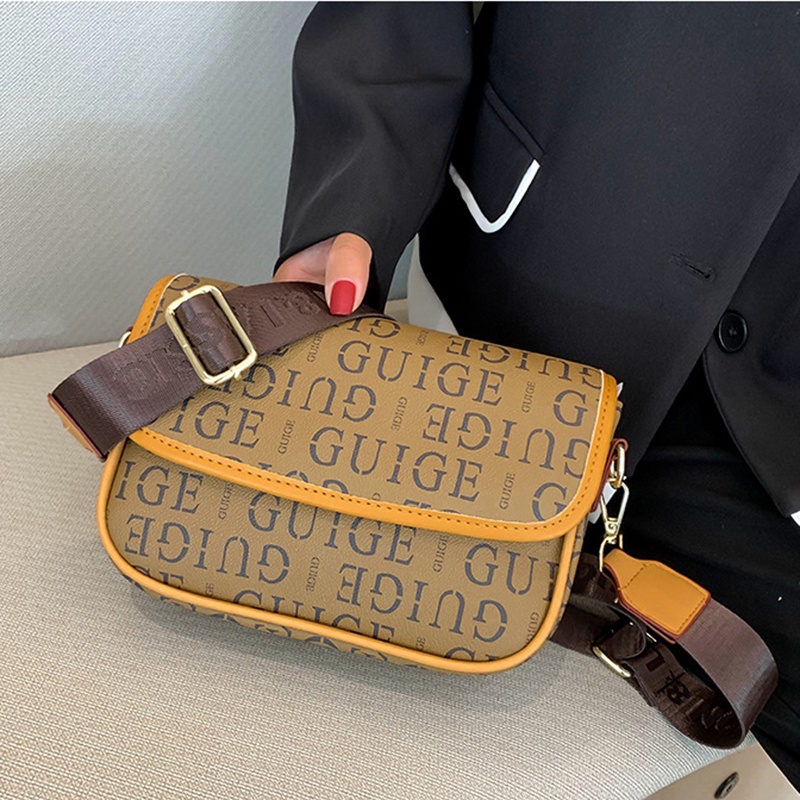 Ielgy Túi Đeo Chéo Vuông Nhỏ Nhắn Có Thể Điều Chỉnh Độ Cao Có Dây Đeo Bản Rộng Thời Trang retro Cho Nữ