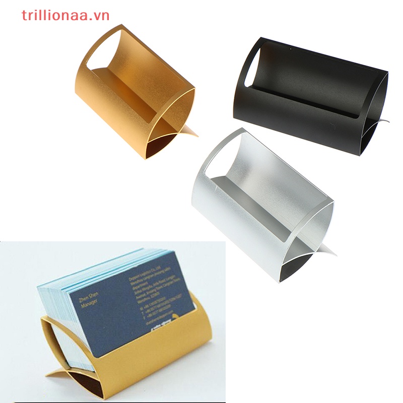 Hộp Kim Loại Đựng Thẻ Ghi Chú Để Bàn Văn Phòng Tiện Lợi