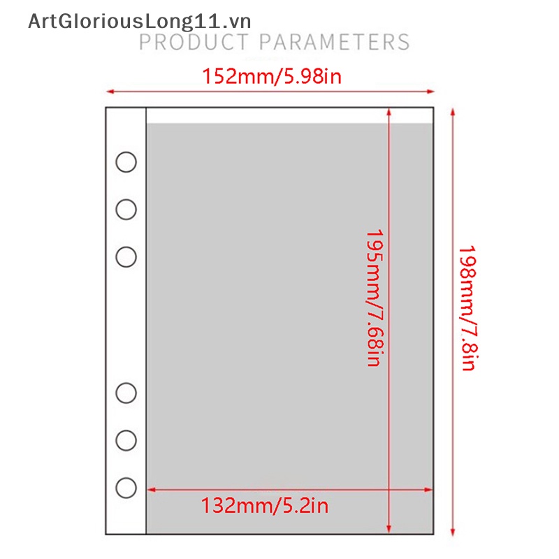 Ống Tay Áo Trong Suốt Khổ A5 1P 2P 4P