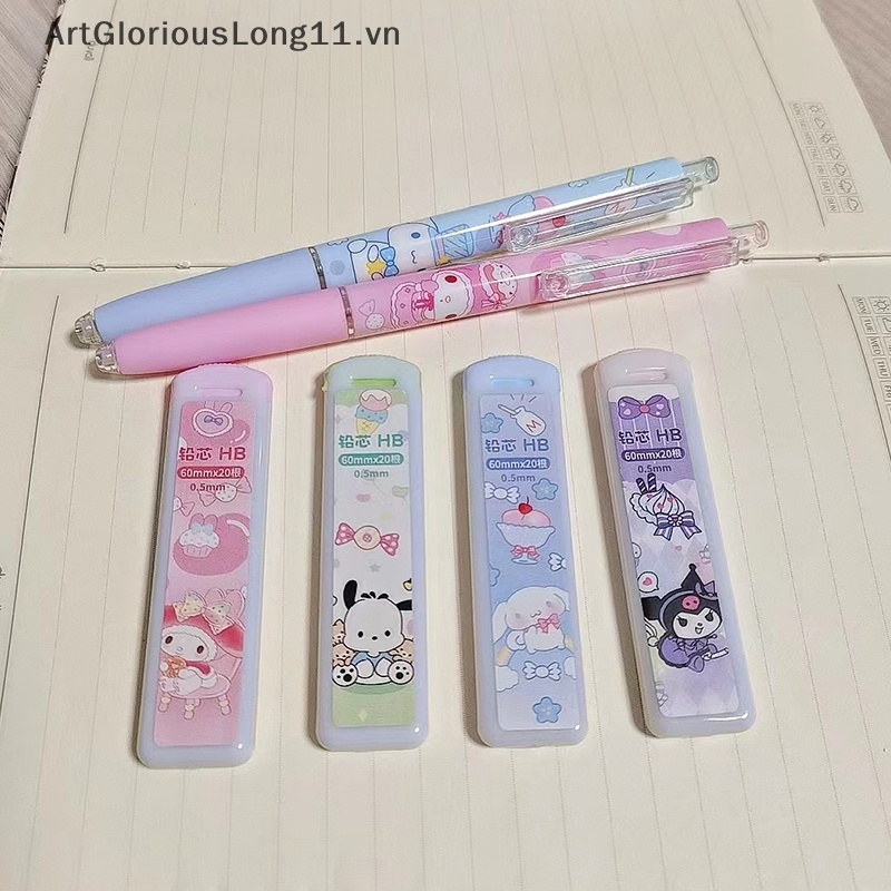 SANRIO 1 Bộ Bút Chì Cơ Tự Động Họa Tiết Hoạt Hình Dễ Thương Cho Học Sinh