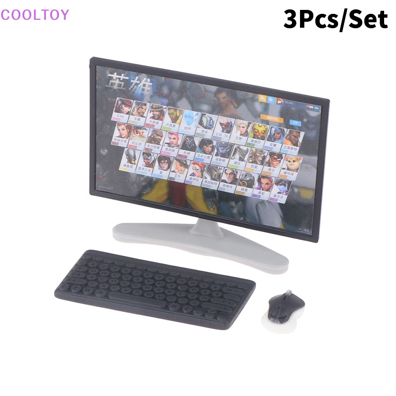 Set 3 Mô Hình Chuột Và Bàn Phím Tỷ Lệ 1: 12 Trang Trí Nhà Búp Bê