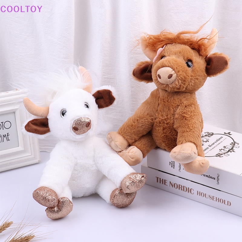 Bò Nhồi Bông Mềm Mại Trang Trí Nhà Cửa