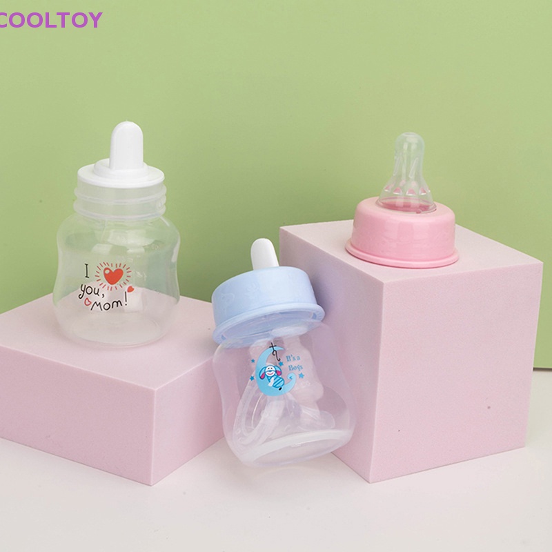 Bình Sữa 60ml Bằng Nhựa PP Kiểu Dáng Hoạt Hình Dễ Thương Cho Bé