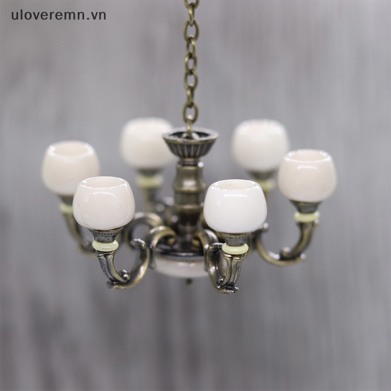 1 Mô Hình Đèn Trang Trí Nhà Búp Bê Phong Cách Vintage