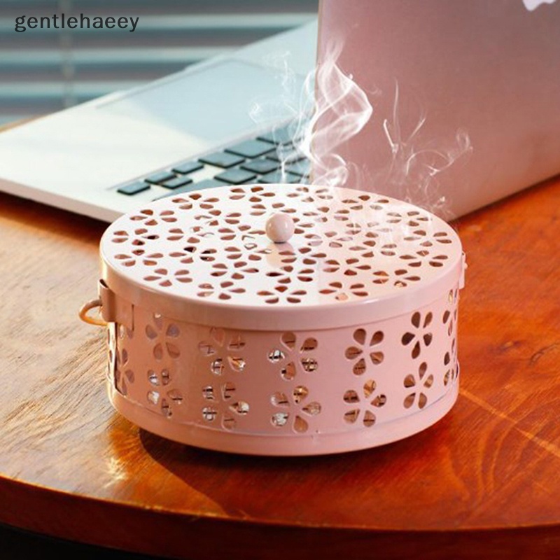 Hộp Đựng Nhang Muỗi Hình Tròn Rỗng Có Tay Cầm Tiện Dụng