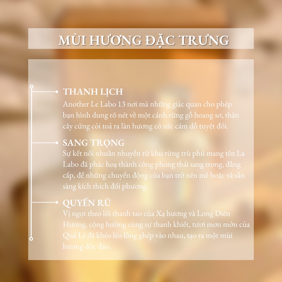 Nước hoa chiết nam nữ Le Labo Another 13 mini chính hãng 10ml, dầu thơm giá rẻ - Delimaperfume