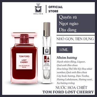 Nước hoa nữ Tom Ford Lost Cherry chiết 10ml chính hãng - Delimaperfume