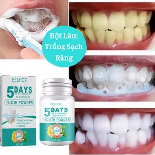 Bột Làm Trắng Sạch Răng EELHOE 5 Ngày Làm Trắng Răng Sạch Vết Bẩn, Mảng Bám Lâu Ngày Trên Răng Miệng
