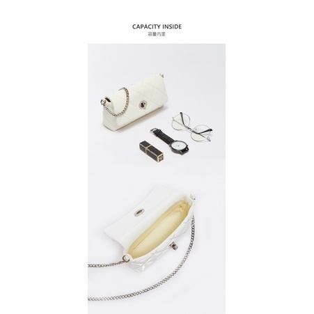 Túi Xách Đeo Vai Họa Tiết Sọc Caro Đính Kim Cương Thời Trang Cho Nữ