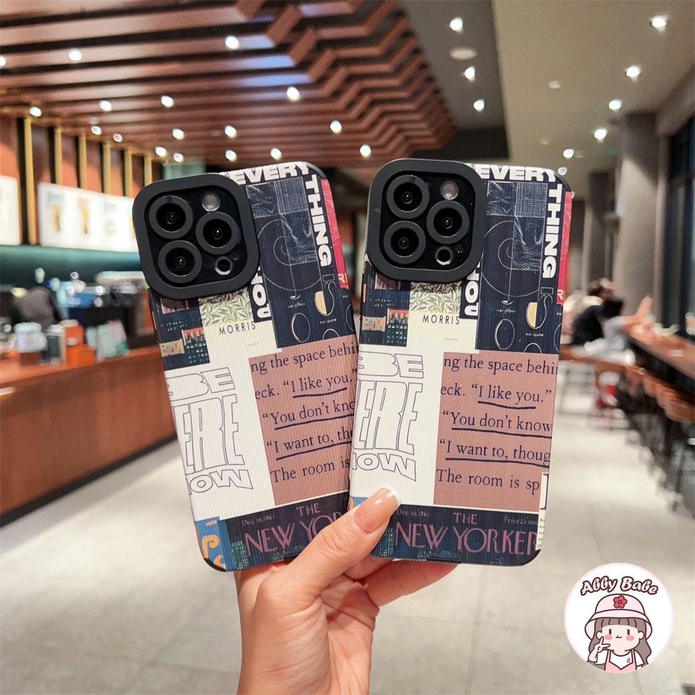 Ốp Điện Thoại Da Giả Viền TPU Dẻo Họa Tiết Tranh Sơn Dầu Chống Bụi Bẩn Cho IPhone 14 Pro Max 11 12 11 Pro Max X 7Plus