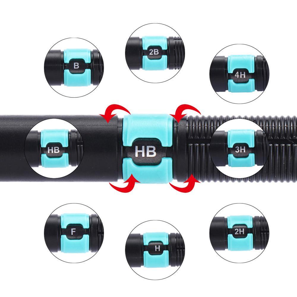 Bút Chì Kim Loại HB 2B 0.3 0.5 0.7 0.9mm Dành Cho Học Sinh